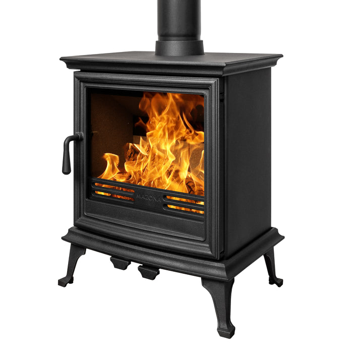 Mazona Bedford 8kW Stove, Multifuel, Woodburning, Freestanding, Eco Design Approved, Defra Approved
