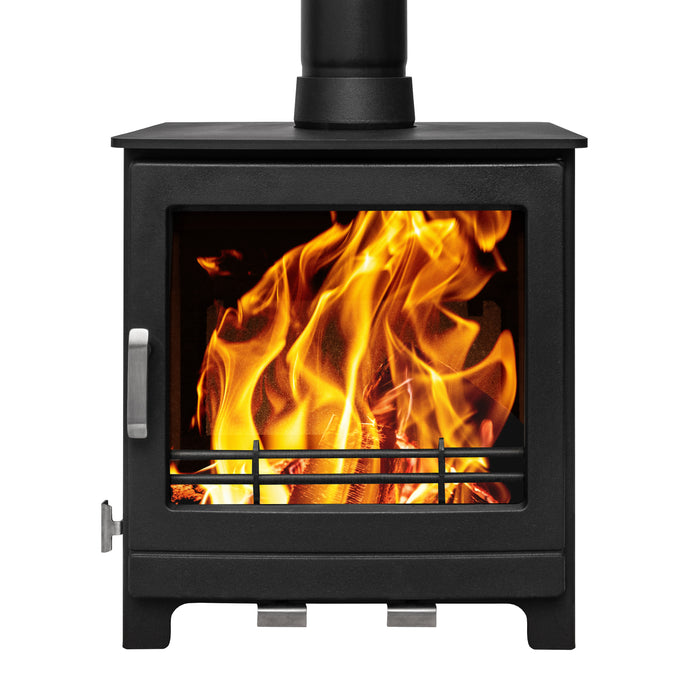 Mazona Ripley 8kW Multifuel Woodburning Stove, Freestanding, Eco Design Approved, Defra Approved