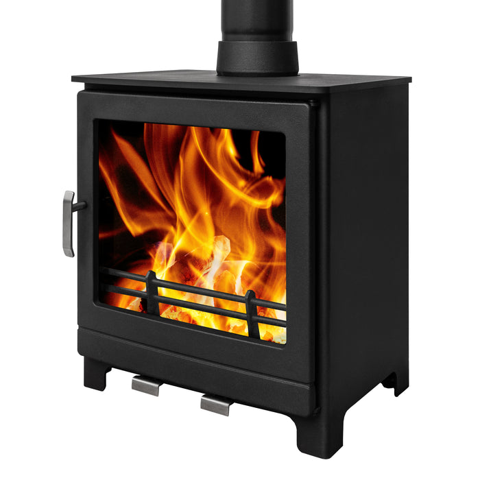 Mazona Ripley 8kW Multifuel Woodburning Stove, Freestanding, Eco Design Approved, Defra Approved