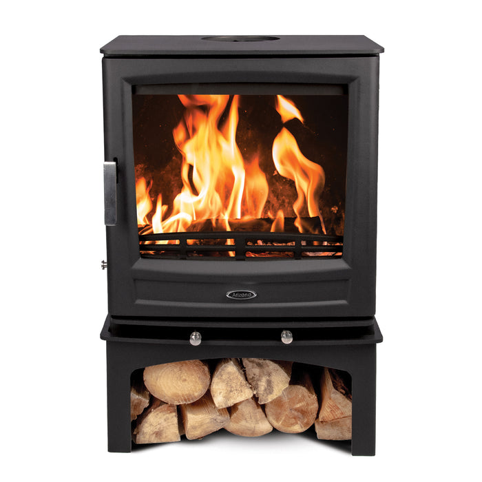 Arizona, A07 Eco, 7kW, Stove with Log Store, Multi-Fuel Stove, Free Standing, Eco Design Approved, Defra Approved