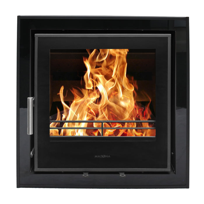 Mazona Clovelly 550 6kW 4 Sided Trim Stove, Multifuel, Woodburning, Cassette, Inset, Eco Design Approved, Defra Approved