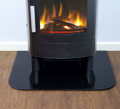 ACR Black Glass Hearth For Electric Stoves