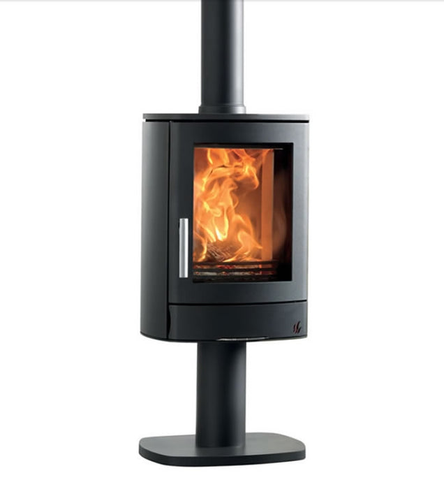 ACR Neo 1P Eco Woodburning Stove With Pedestal Base Freestanding, Eco Design Approved, Defra Approved