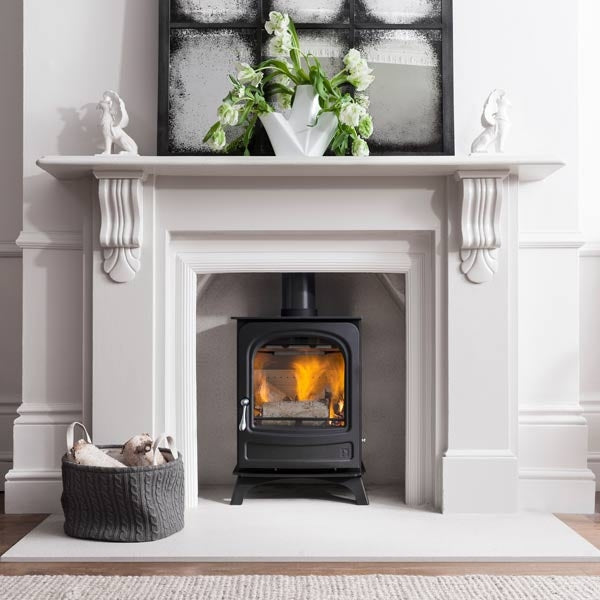 Arada Holborn 5 Widescreen Slate Multifuel Woodburning Stove, Freestanding, Eco Design Approved, Defra Approved