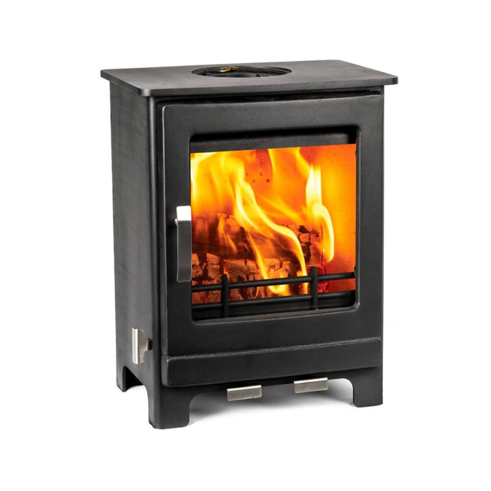 Mazona Ripley 4kW Multifuel Woodburning Stove, Freestanding, Eco Design Approved, Defra Approved