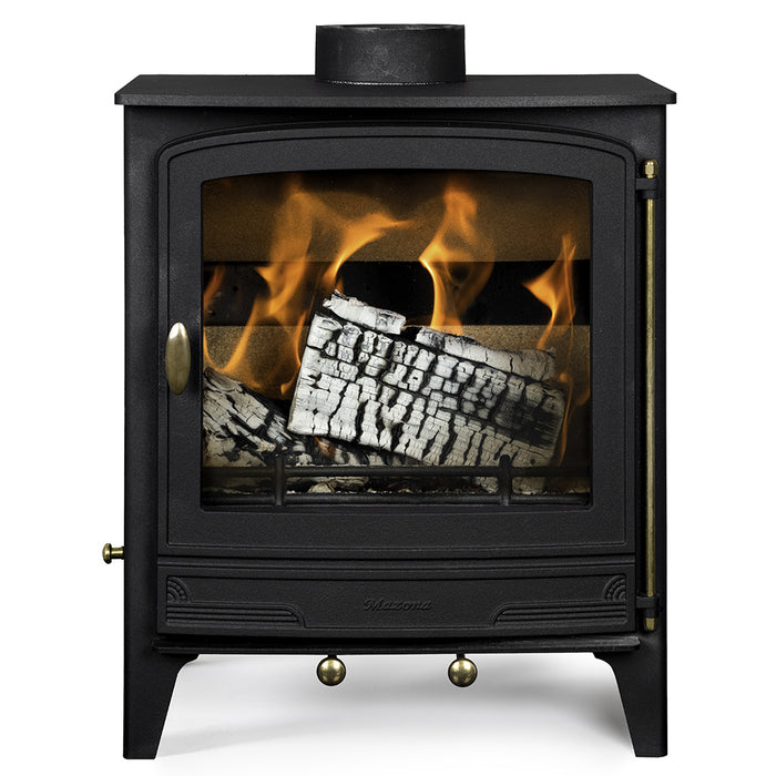Mazona Warwick 8 kW Multifuel Woodburning Stove, Freestanding, Eco Design Approved, Defra Approved