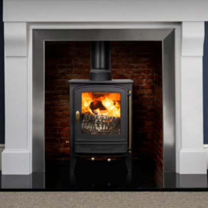 Mazona Warwick 4 kW Multifuel Woodburning Stove, Freestanding, Eco Design Approved, Defra Approved