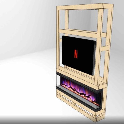 Graphic showing how to build a media wall
