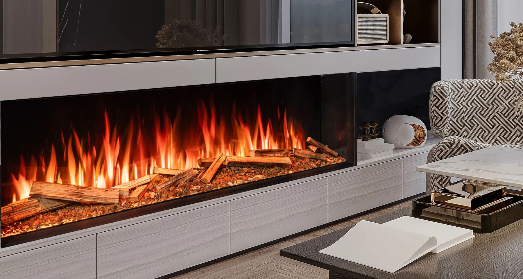 What is the biggest and widest electric fire?