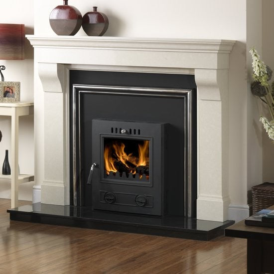 Arizona Denver 609 Matt Black 6.5 - 7.8 kW Multi Fuel Wood Burning Inset Stove