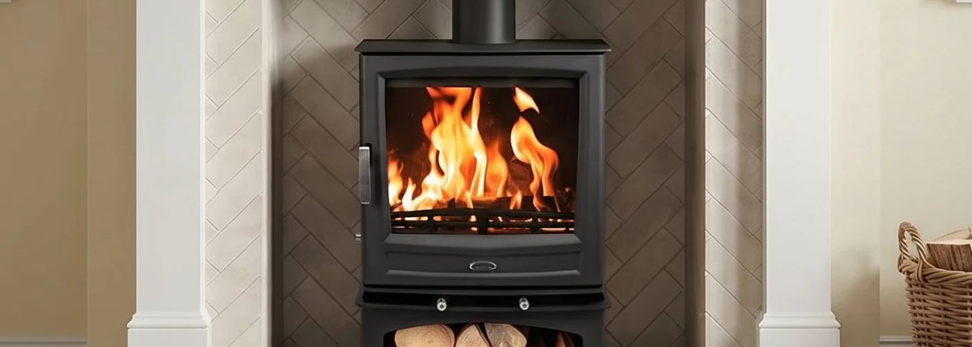 Should you close the door on a wood-burning stove?