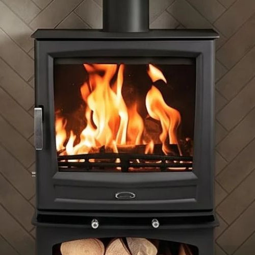 Should you close the door on a wood-burning stove?
