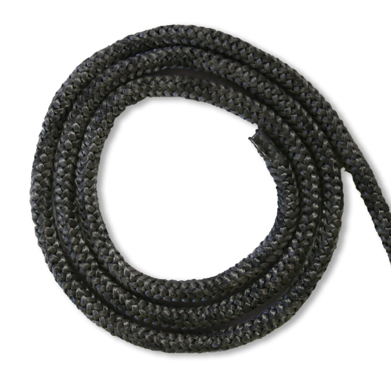 Soft Bound Rope Black on a white background 