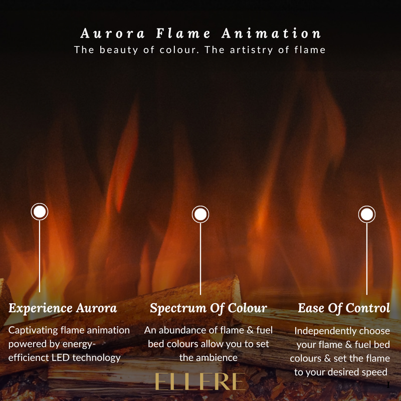Ellere Media Wall 180 Built In Electric Fire