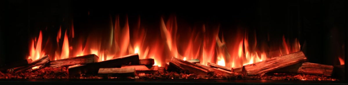 Ezee Glow 50" & 60" Electric Fire Enhanced Real Log set