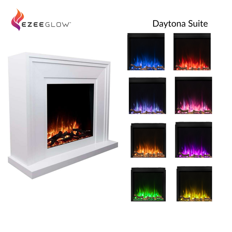 Ezee Glow Daytona Electric Fire Suite