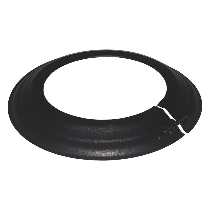 6 Inch Rosette Enamelled Matt Black