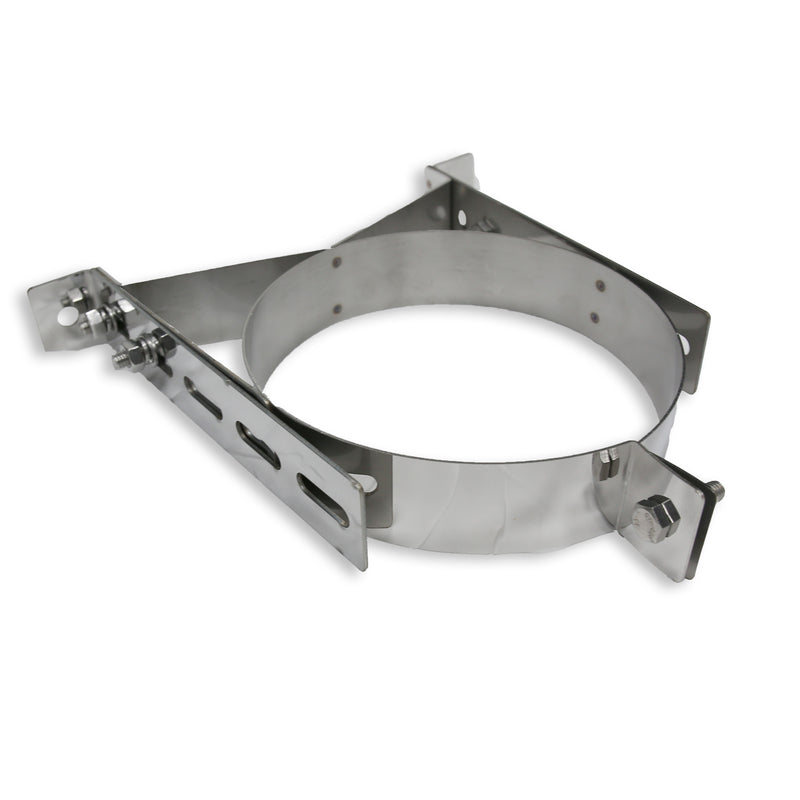 5 Inch (125mm)  Twin Wall Adjustable Wall Bracket 50-80mm white background