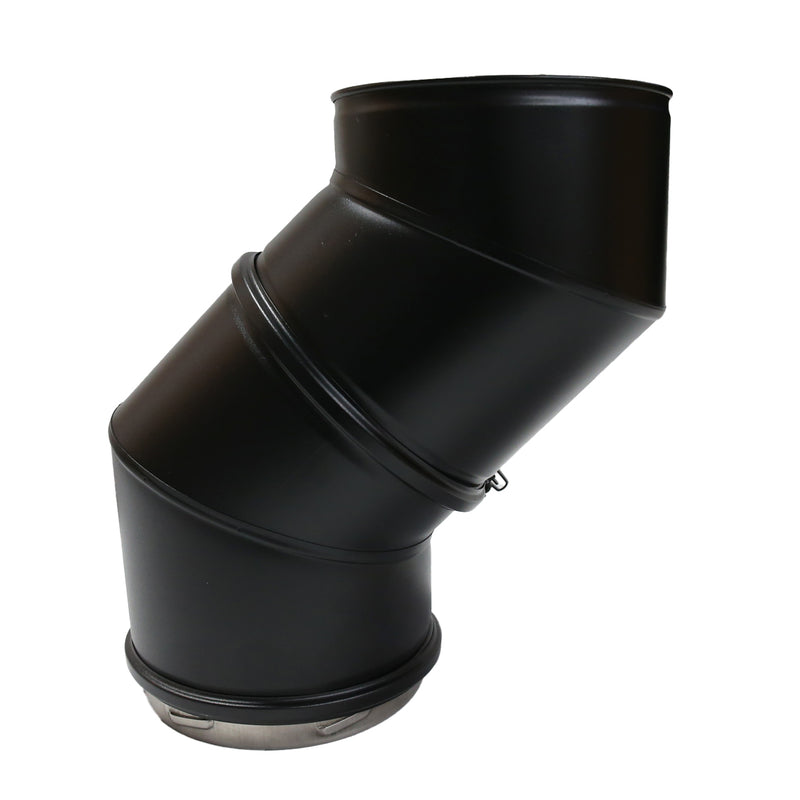 Twin Wall flue for wood stove on white background 