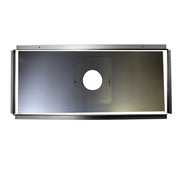 Galvanised Register Plate Kit on white background 