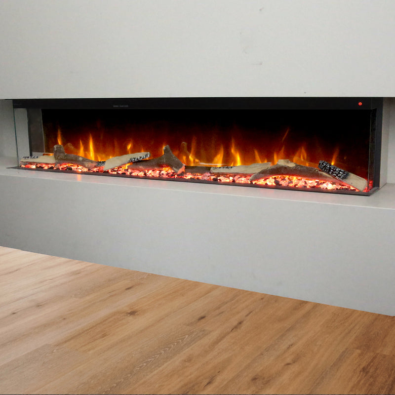 Ezee Glow 60'' Celestial Built-In Media Wall Electric Fire
