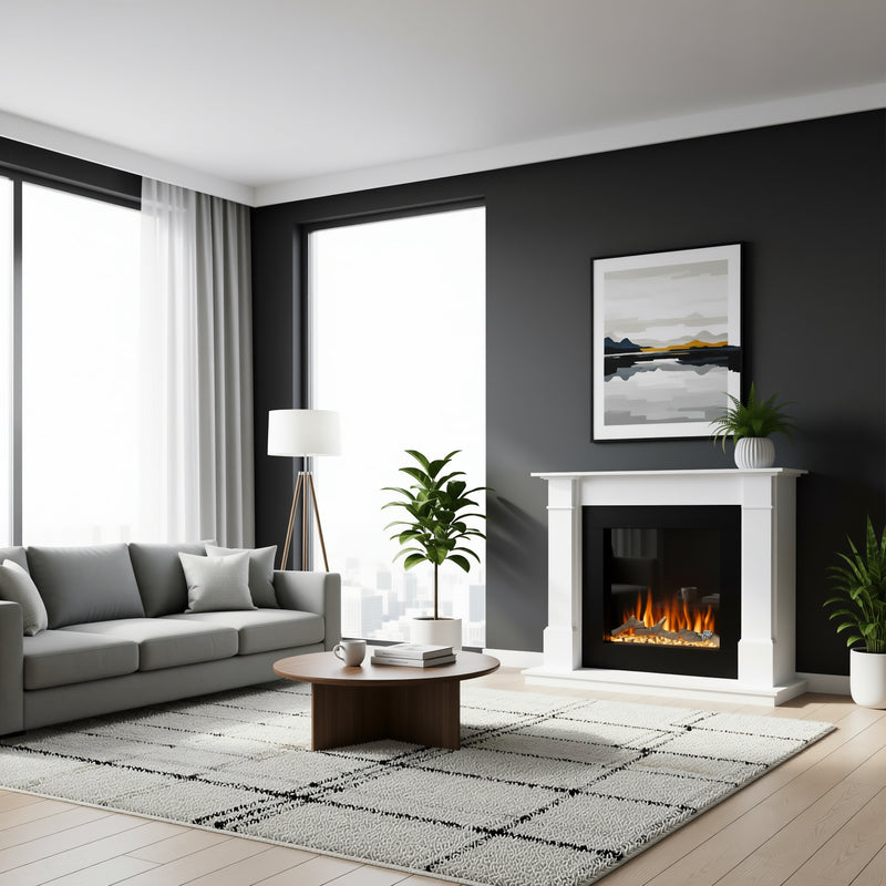 Ezee Glow Naxos 600 Electric Fire Suite