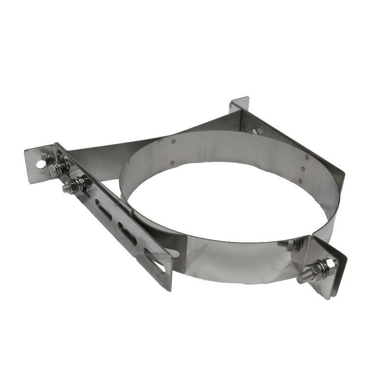 6 Inch (150mm) Twin Wall Adjustable Wall Bracket 50-80mm white background