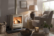 Cream Arada Hamlet Solution 4  Multi Fuel Stove in living room 