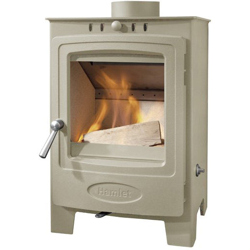 Arada Hamlet Solution 5 Compact Straw Stove, Multi Fuel Wood Burning, Freestanding (S4) Ecodesign Approved, Defra Approved on white background