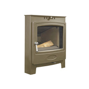 Arada Hamlet Solution brown Multifuel stove in white background