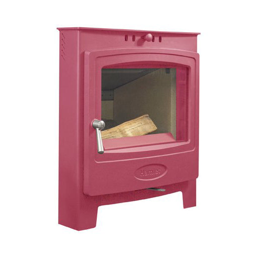 Arada Hamlet Solution Pink Multifuel Stove  in white background