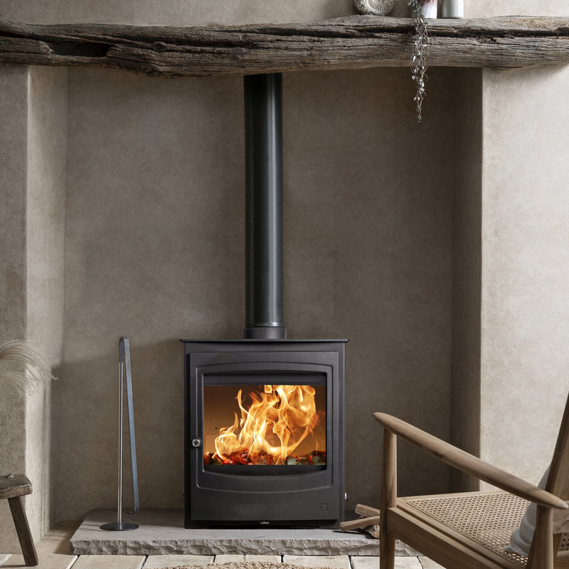 Arada Stratford Boiler stove in living room 