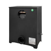  Behind Black Free Standing Multi-Fuel Stove