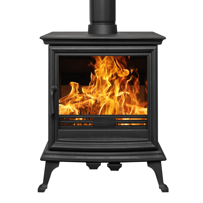 Mazona Bedford 8kW Stove, Multifuel, Woodburning, Freestanding, Eco Design Approved, Defra Approved