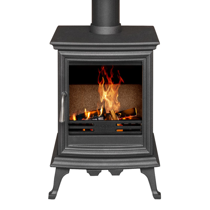 Mazona Bedford 5kW Stove in Grey, Multifuel, Woodburning, Freestanding, Eco Design Approved, Defra Approved