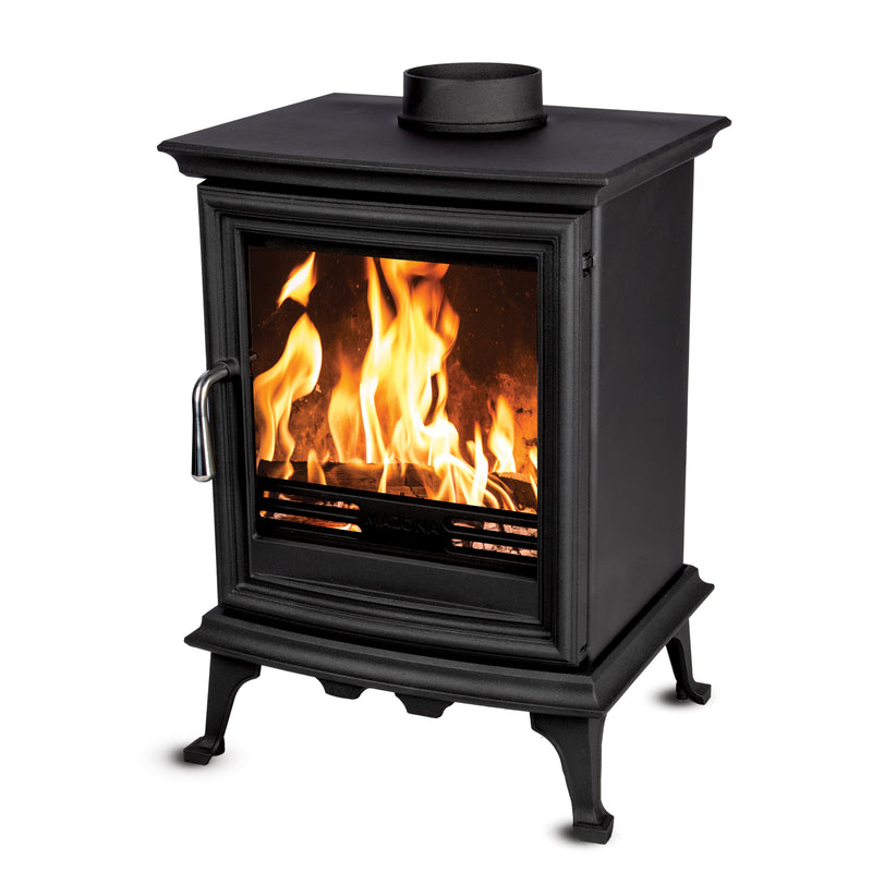 Mazona Bedford 5kW Stove, Multifuel, Woodburning, Freestanding, Eco Design Approved, Defra Approved