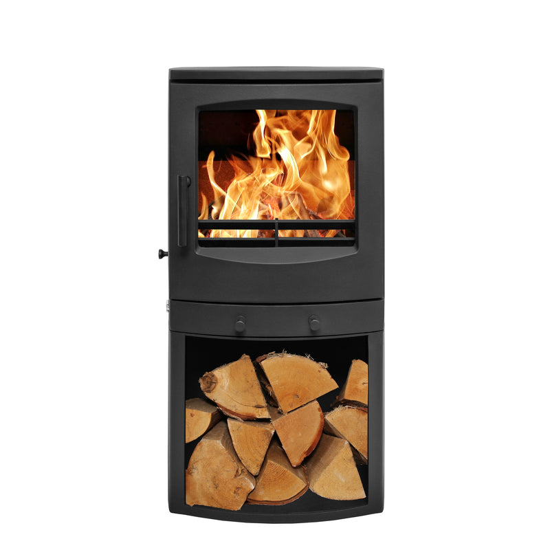 Mazona Eco Crewe 5kW Stove, Multifuel, Woodburning, Log Store, Freestanding, Eco Design Approved, Defra Approved