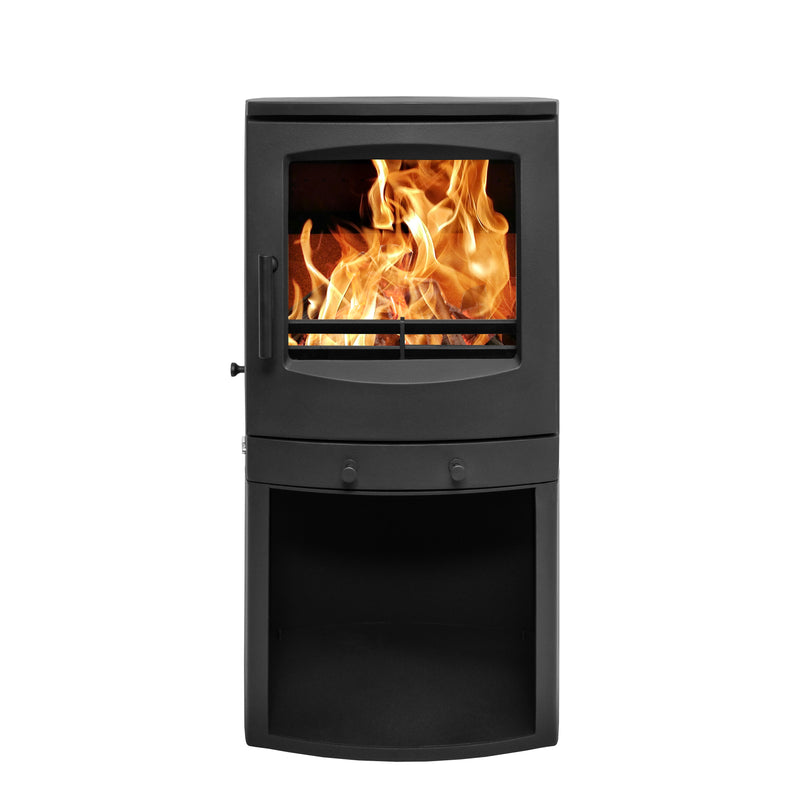 Mazona Eco Crewe 5kW Stove, Multifuel, Woodburning, Log Store, Freestanding, Eco Design Approved, Defra Approved