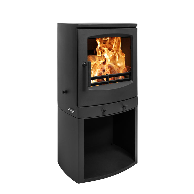 Mazona Eco Crewe 5kW Stove, Multifuel, Woodburning, Log Store, Freestanding, Eco Design Approved, Defra Approved