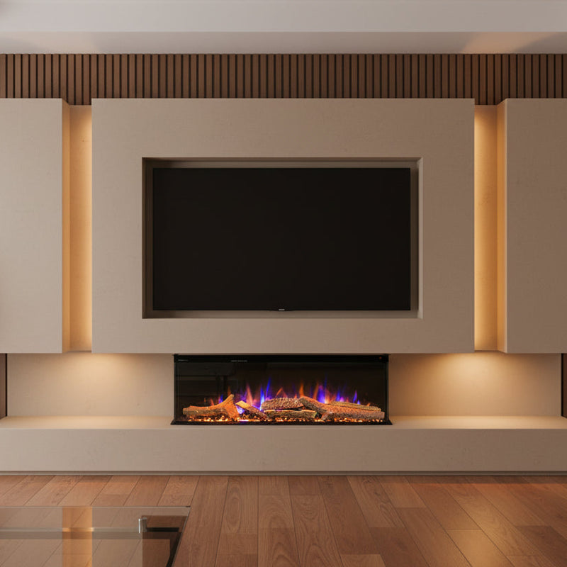 Ezee Glow 36'' Celestial Built-In Media Wall Electric Fire
