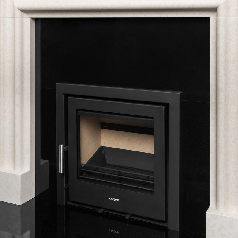 Mazona Clovelly 550 6kW Steel 3 Sided Trim Stove, Multifuel, Woodburning, Cassette, Inset, Eco Design Approved, Defra Approved