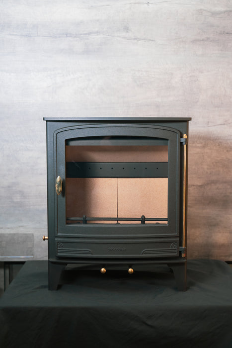Mazona Warwick Widescreen 5kW Multifuel Woodburning Stove, Freestanding, Eco Design Approved, Defra Approved