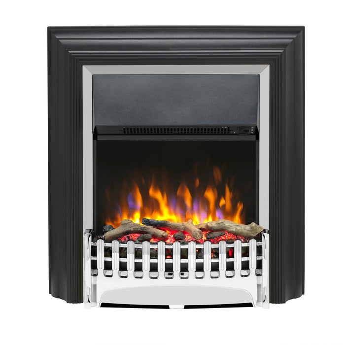 Dimplex Kingsley Deluxe 2kW Electric Inset Stove Chrome, Optiflame