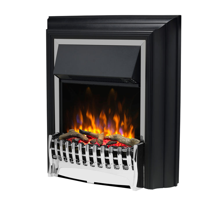 Dimplex Kingsley Deluxe 2kW Electric Inset Stove Chrome, Optiflame