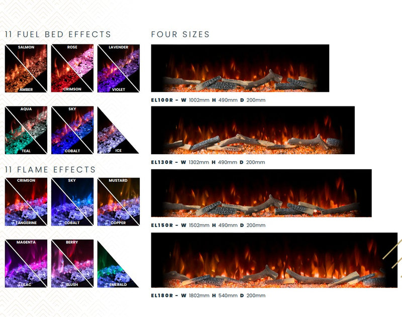 Ellere Media Wall 130 Built In Electric fire