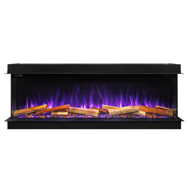 Ellere Media Wall with purple flame 