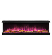 Ellere Media Wall on white background and pink flame 