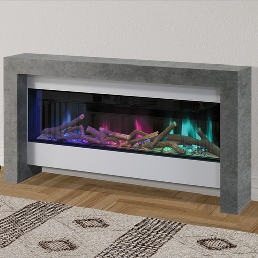 Evonic Mirada Electric Fire Suite in living room 