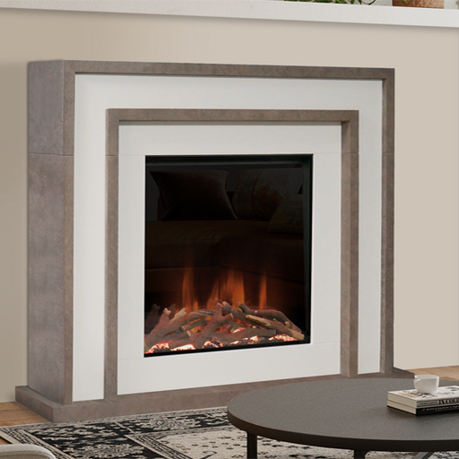 Evonic Murano Electric Fire Suite in living room 