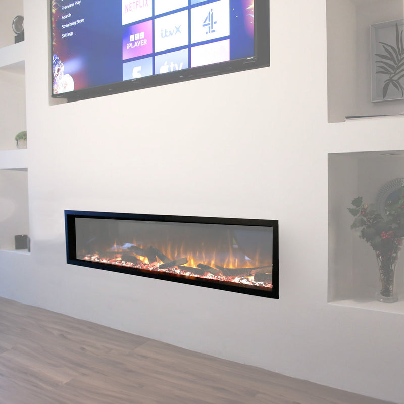 electric fire in living room 